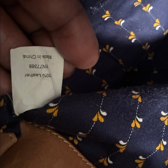 J Crew Tan genuine Leather Satchel - Picture 8 of 8